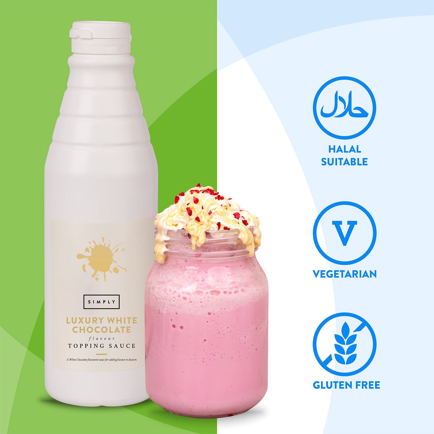 Simply Luxury White Chocolate Topping Sauce